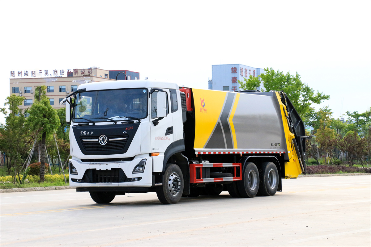 18方20方壓縮垃圾車-東風(fēng)天龍國六18方20方壓縮式垃圾車廠家價(jià)格(湖北凱力)